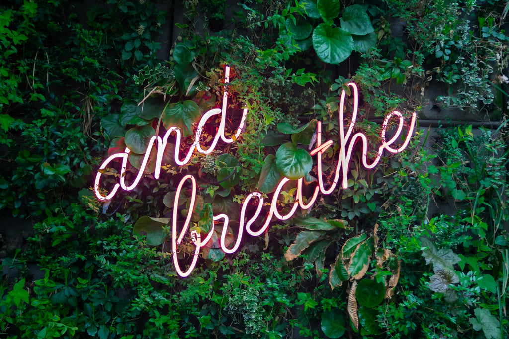 and breathe sign