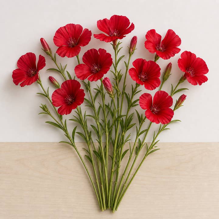 Fresh Red Godetia (Farewell-to-Spring) product photograph