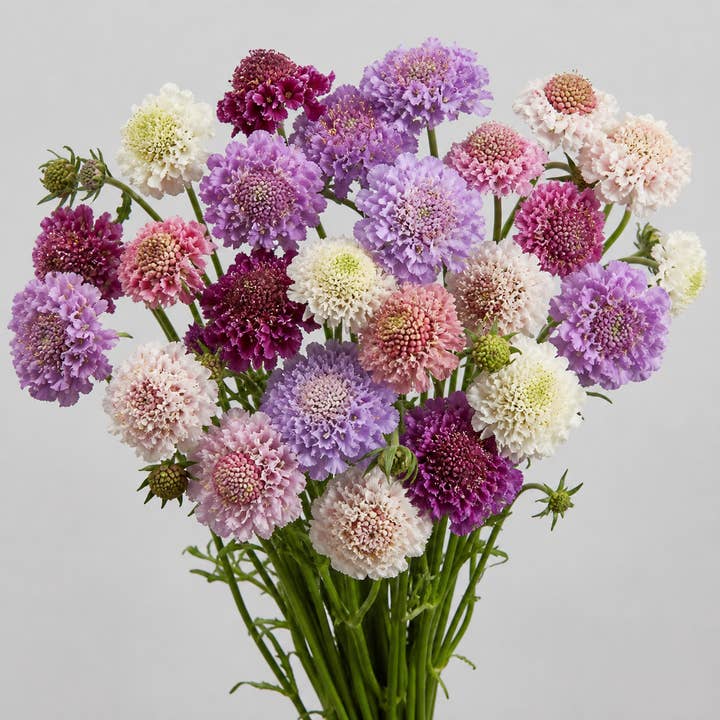 Fresh Scabiosa Scoop Pincushion Flowers product photograph