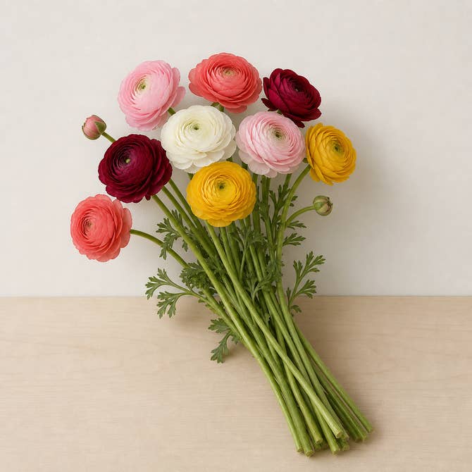 Fresh Ranunculus (Persian Buttercups) product photograph