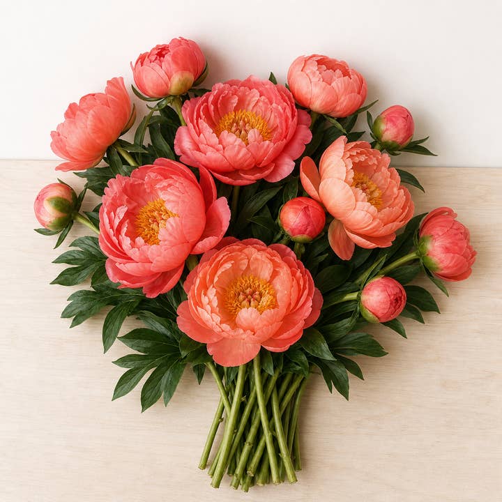 Fresh Coral Peonies product photograph