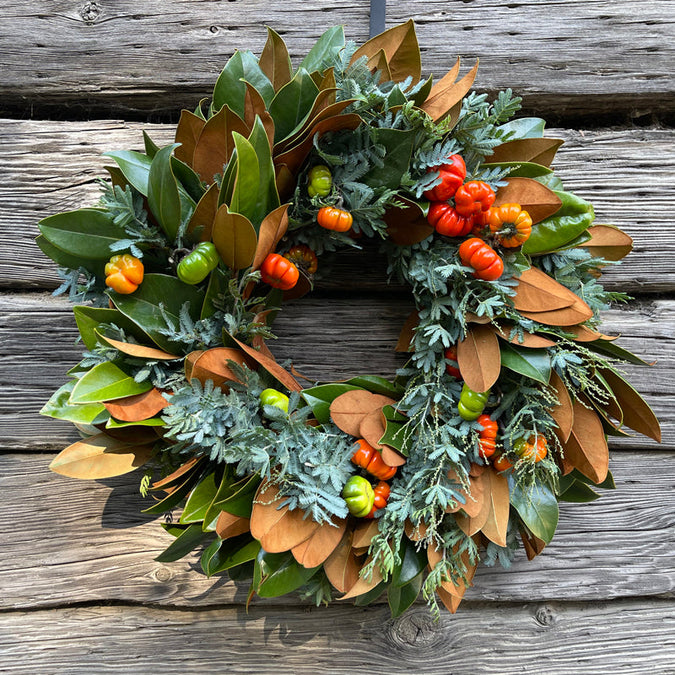 Seasonal Pumpkin Botanical Wreaths