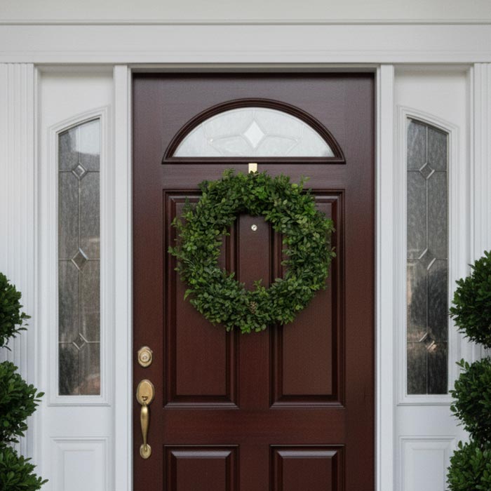 How to use and care for a fresh boxwood wreath