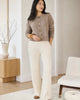 The Organic Cotton Cropped Cardigan - Cafe au Lait