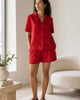 The European Linen Short Sleeve Short - Chile