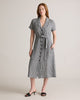 The European Linen Chambray Dress - Classic Mini Gingham