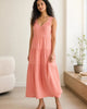 The Organic Cotton Gauze Maxi Dress - Coral Blush
