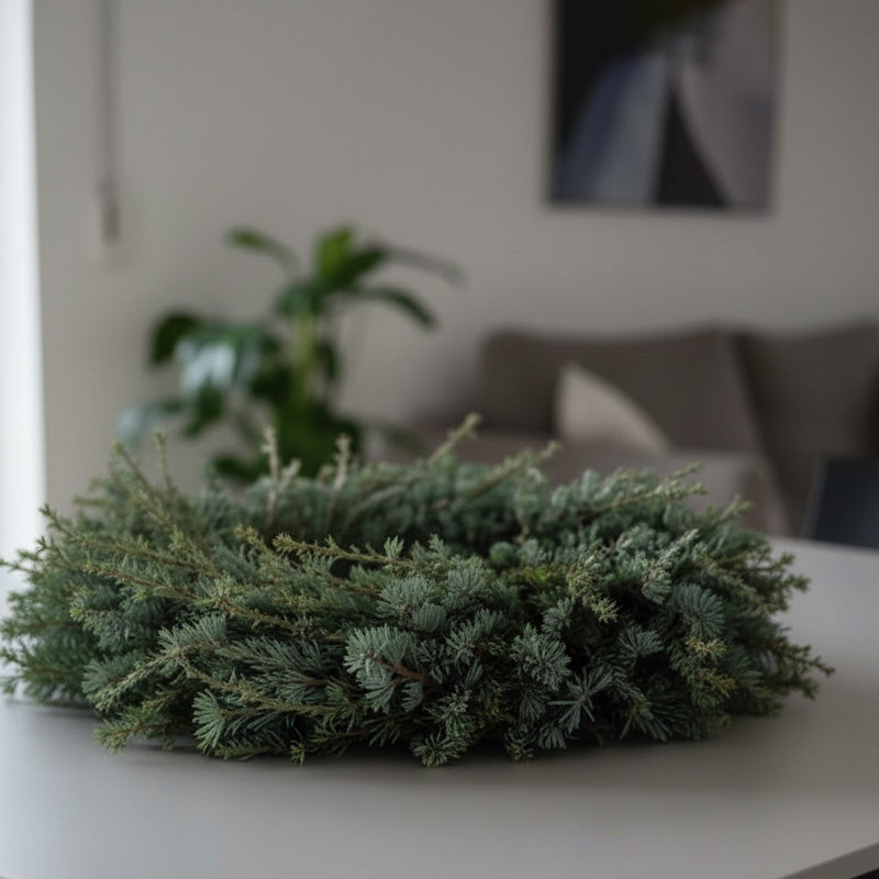 How to use and care for a fresh cedar wreath