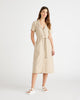 The European Linen Chambray Dress - Driftwood
