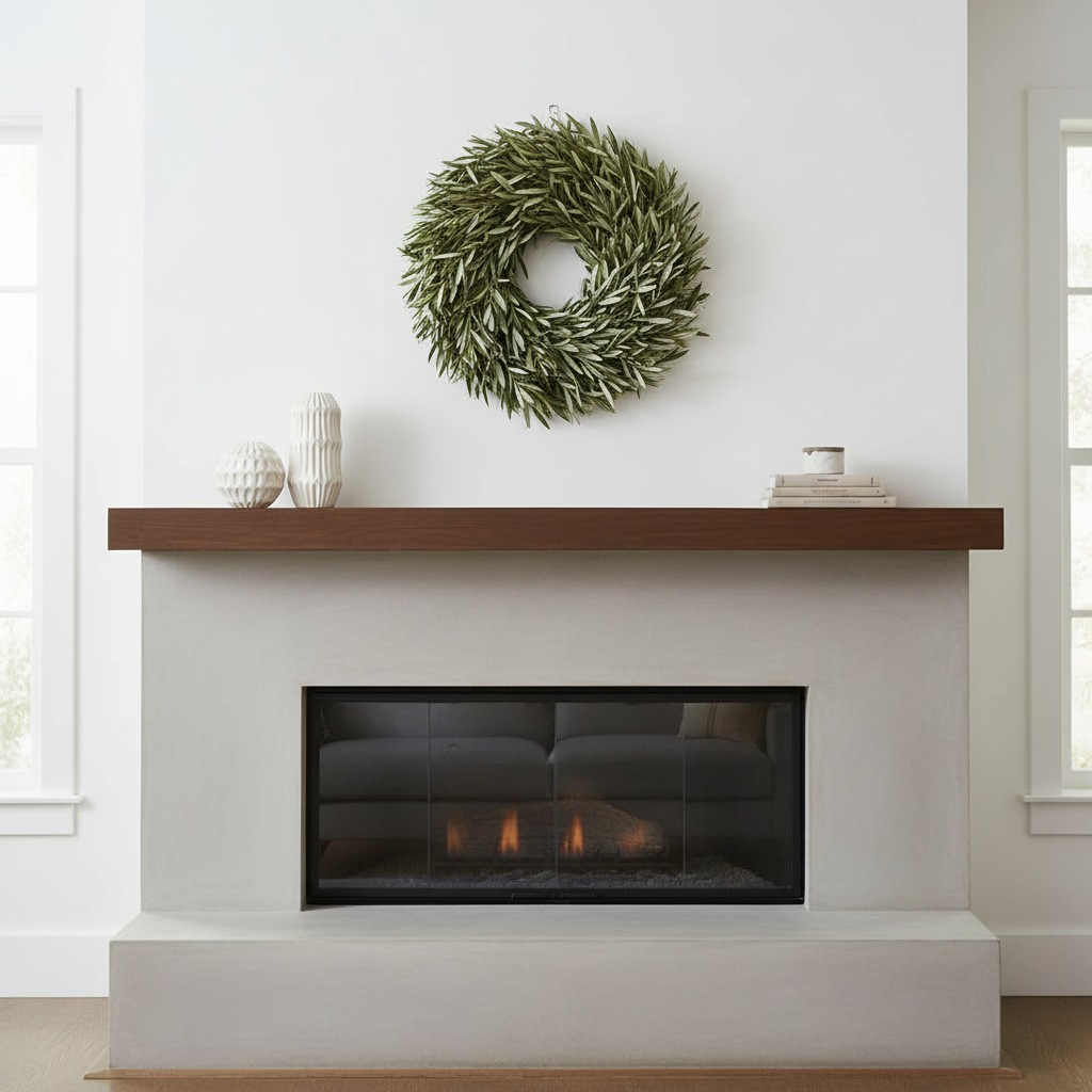 How to use and care for a fresh olive-leaf wreath