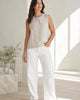 The European Linen Tank - Flax