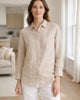 The European Linen Long Sleeve Shirt - Flax