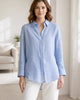 The European Linen Long Sleeve Shirt - French Blue