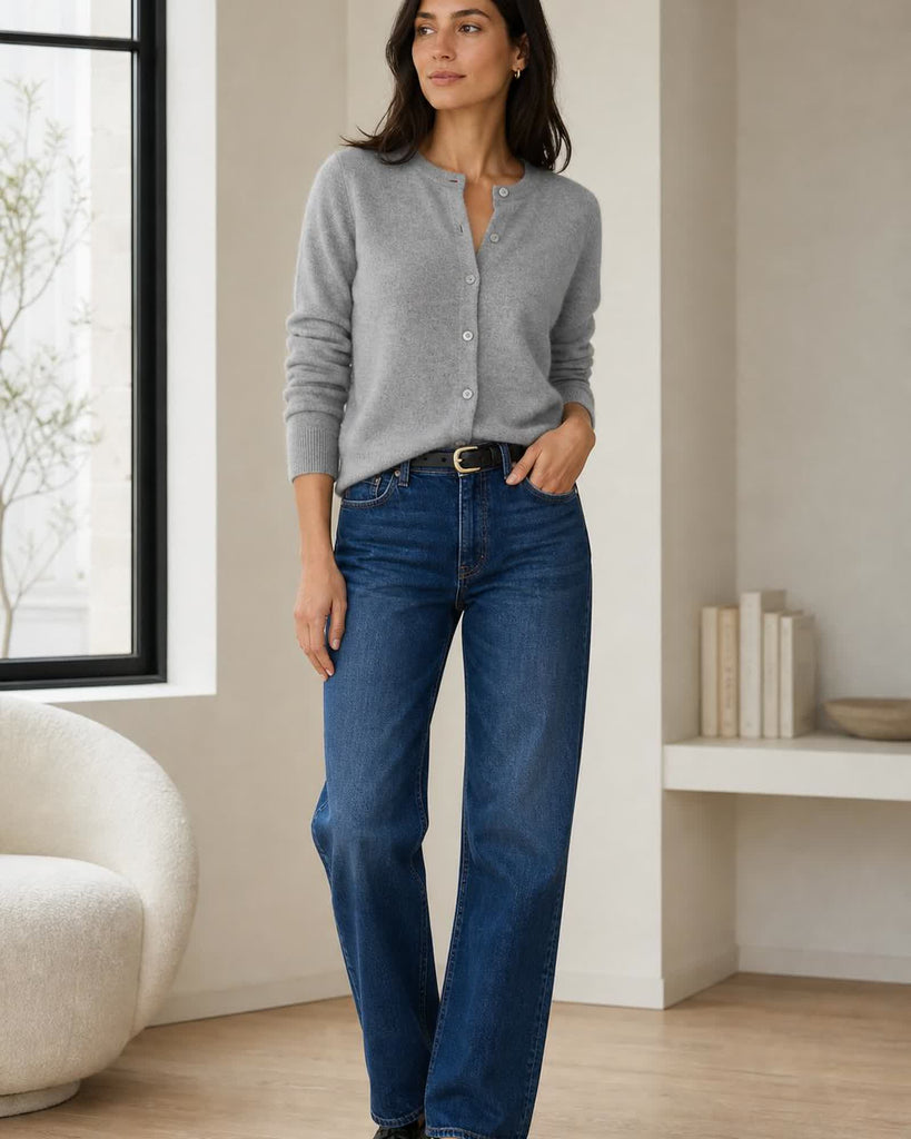 The Cashmere Sweater - Heather Grey