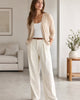 The Lightweight Cotton Cashmere Cardigan - Heather Oatmeal