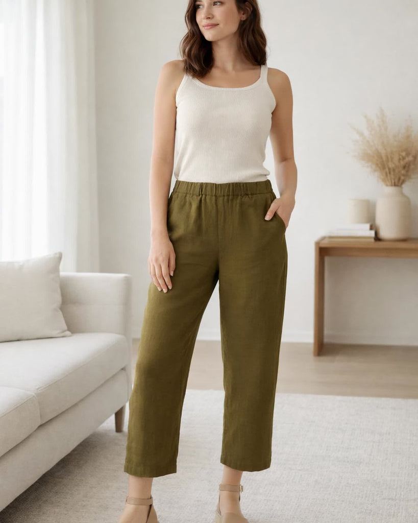 The Marin Pant - Martini Olive