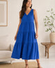 The Organic Cotton Gauze Maxi Dress - Orchid Blue