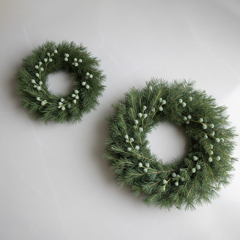 How to use and care for a fresh pine and eucalyptus wreath