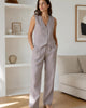 The European Linen Market - Taupe Brown Chambray