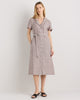The European Linen Chambray Dress - Taupe Brown Chambray