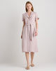 The European Linen Chambray Dress - Vintage Pink Chambray
