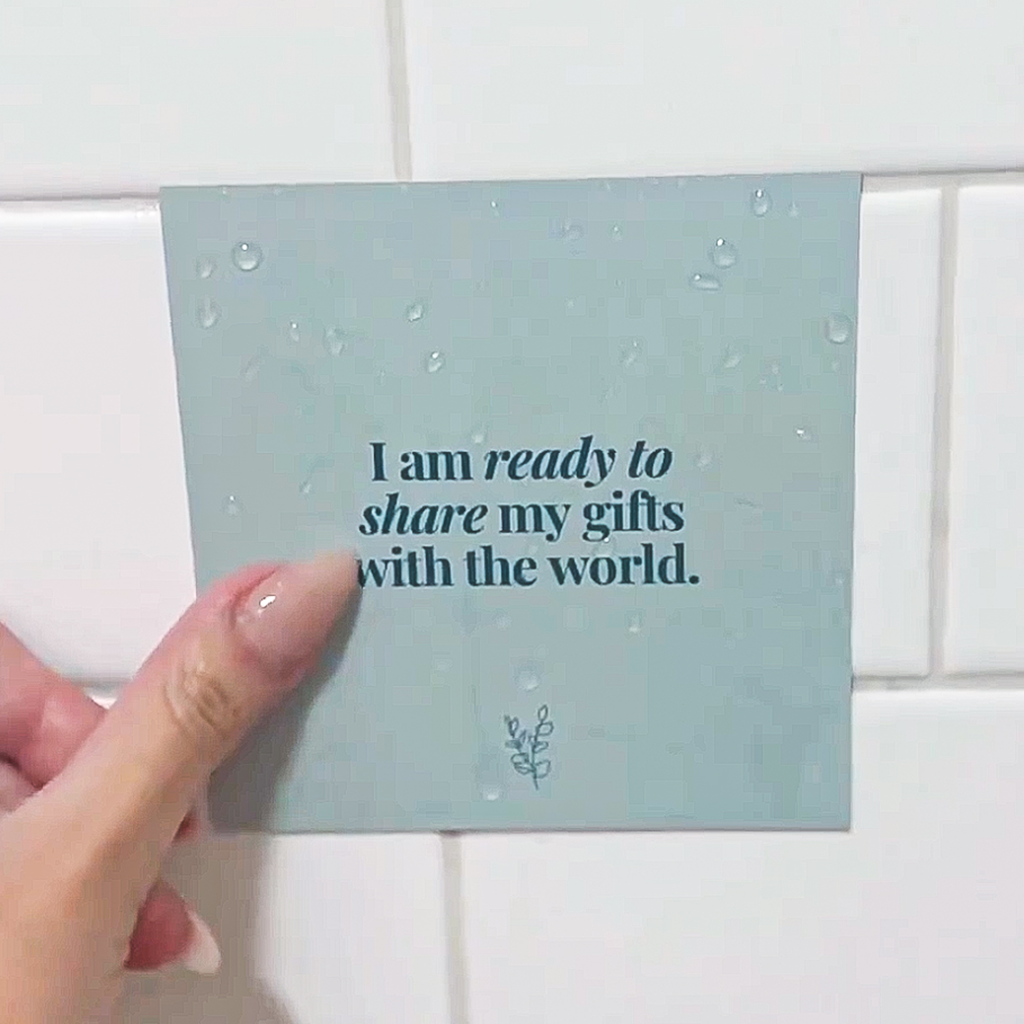 Shower Self-Care Affirmation Cards, Original Edition