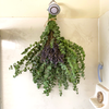 Fresh eucalyptus and lavender on shower head