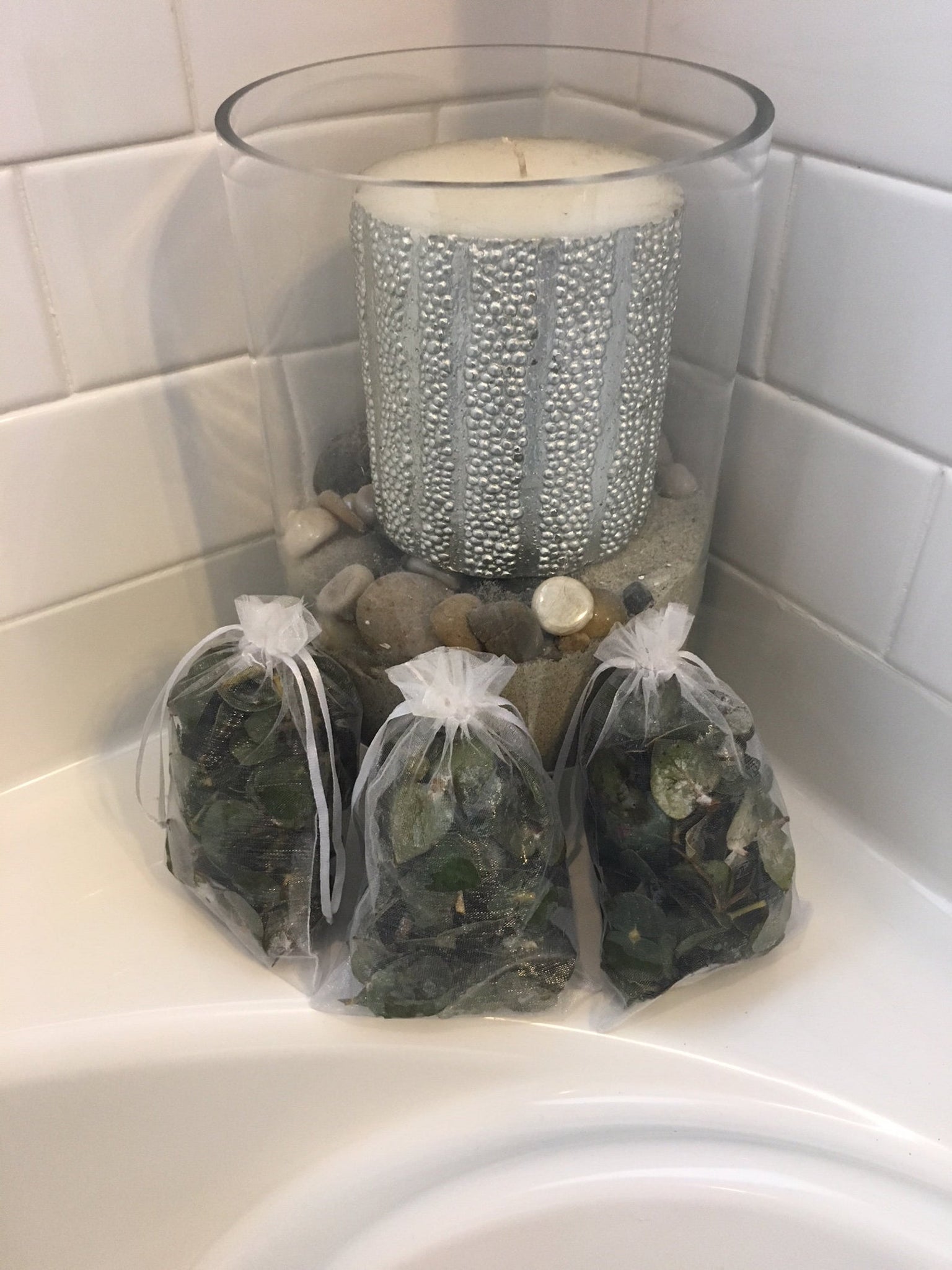 Bath Essential Oil Pouches | 3 Pack | Self-Care Shower